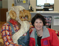 [Photo: Deb & her troll friend, Ole] 